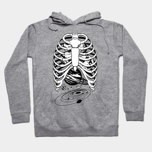 Galactic Ribcage Hoodie by FunnyStylesShop